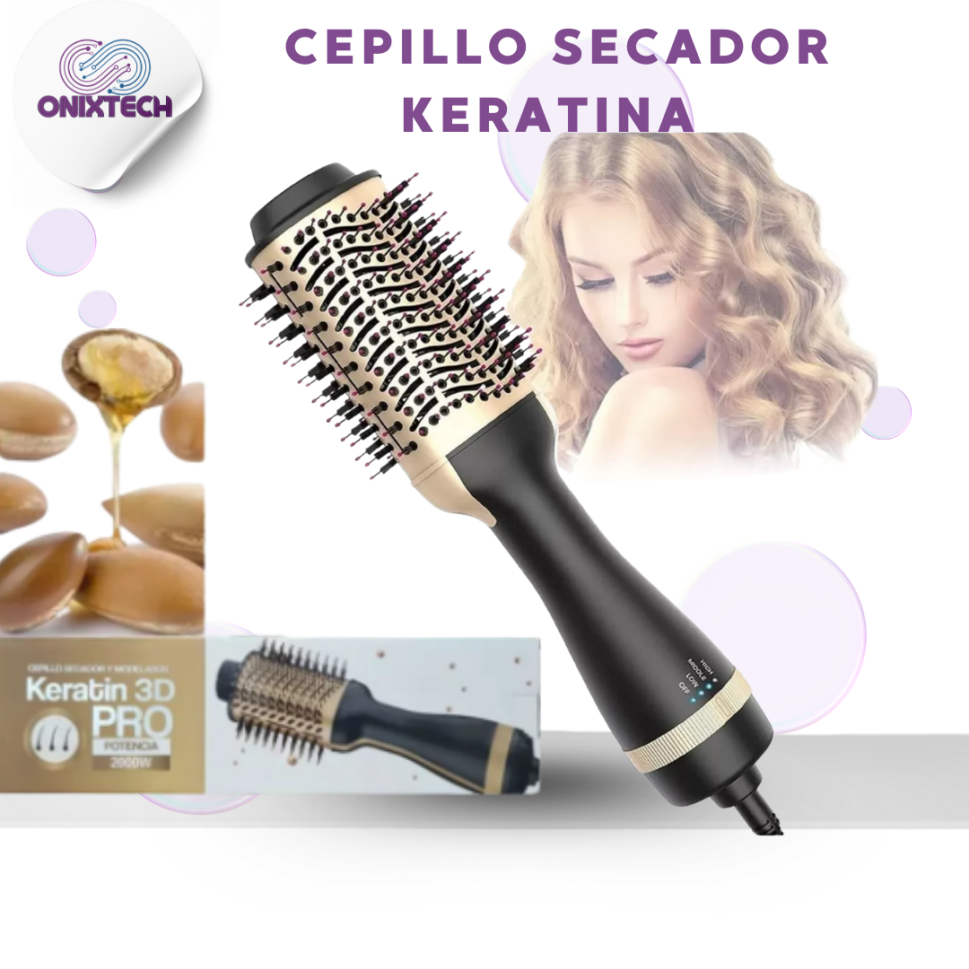CEPILLO SECADOR KERATINA